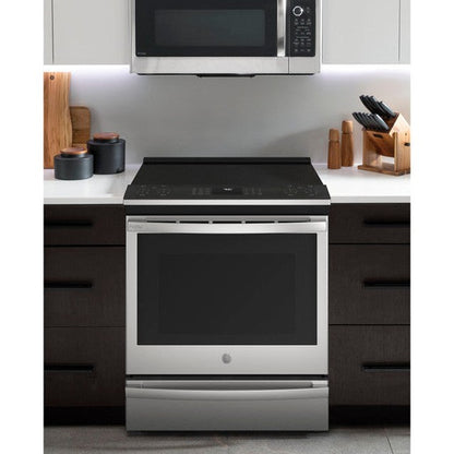GE Profile™ 30" PHS930YPFS Smart Slide-In Fingerprint Resistant Front-Control Induction and Convection Range with No Preheat Air Fry