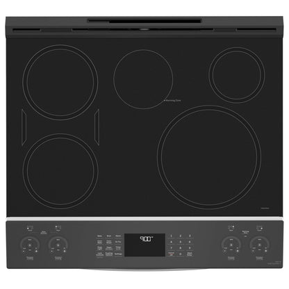 GE Profile™ 30" PHS930YPFS Smart Slide-In Fingerprint Resistant Front-Control Induction and Convection Range with No Preheat Air Fry