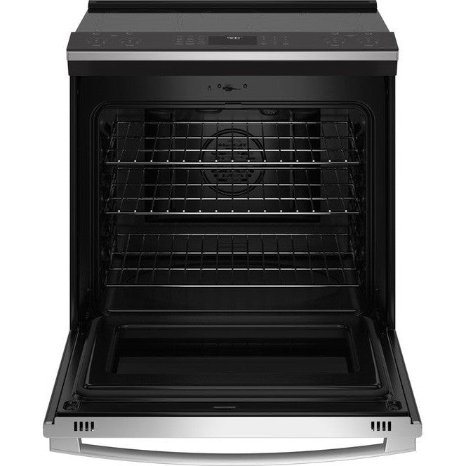 GE Profile™ 30" PHS930YPFS Smart Slide-In Fingerprint Resistant Front-Control Induction and Convection Range with No Preheat Air Fry