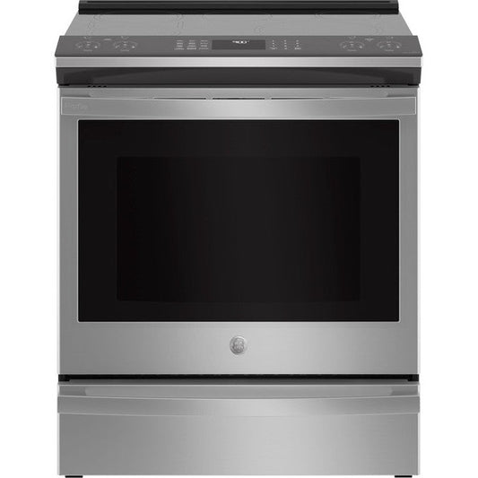 GE Profile™ 30" PHS930YPFS Smart Slide-In Fingerprint Resistant Front-Control Induction and Convection Range with No Preheat Air Fry