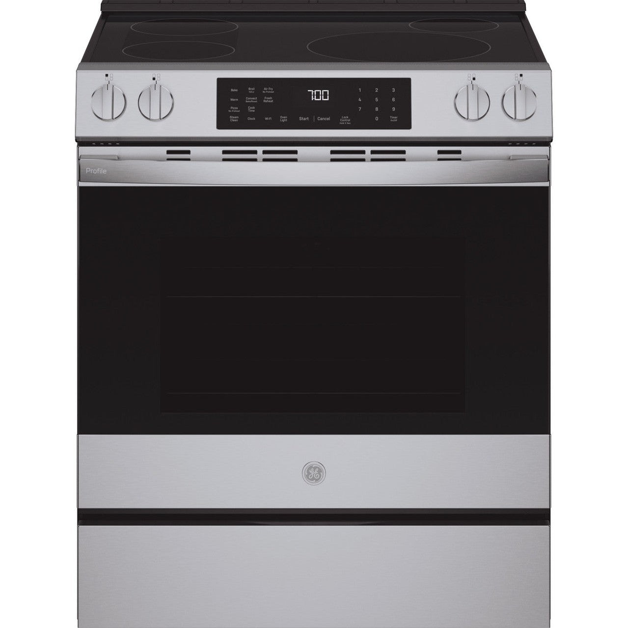 GE Profile PHS700AYFS 30" 5.3 Cu. Ft. Smart Slide-In Induction & Convection Range with No Preheat Air Fry