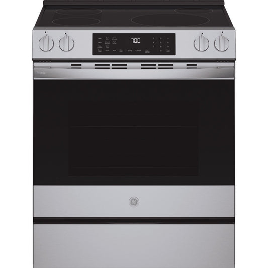 GE Profile PHS700AYFS 30" 5.3 Cu. Ft. Smart Slide-In Induction & Convection Range with No Preheat Air Fry