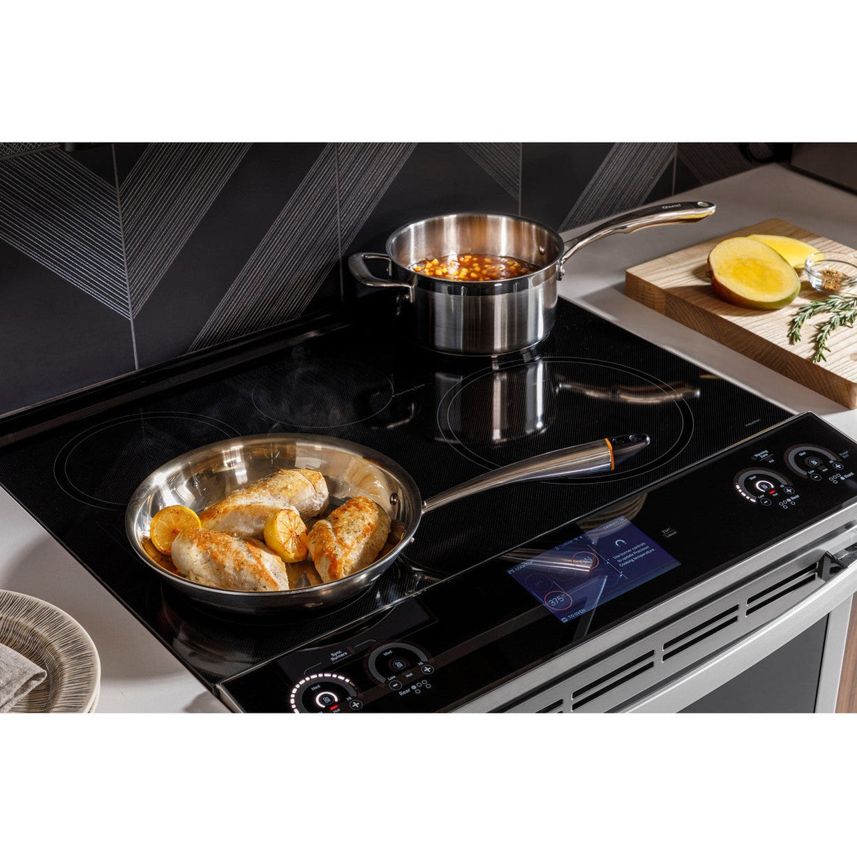 GE Profile PHS93EYPFS 30" 5.3 Cu. Ft. Smart Slide-In Induction & Convection Range with No Preheat Air Fry