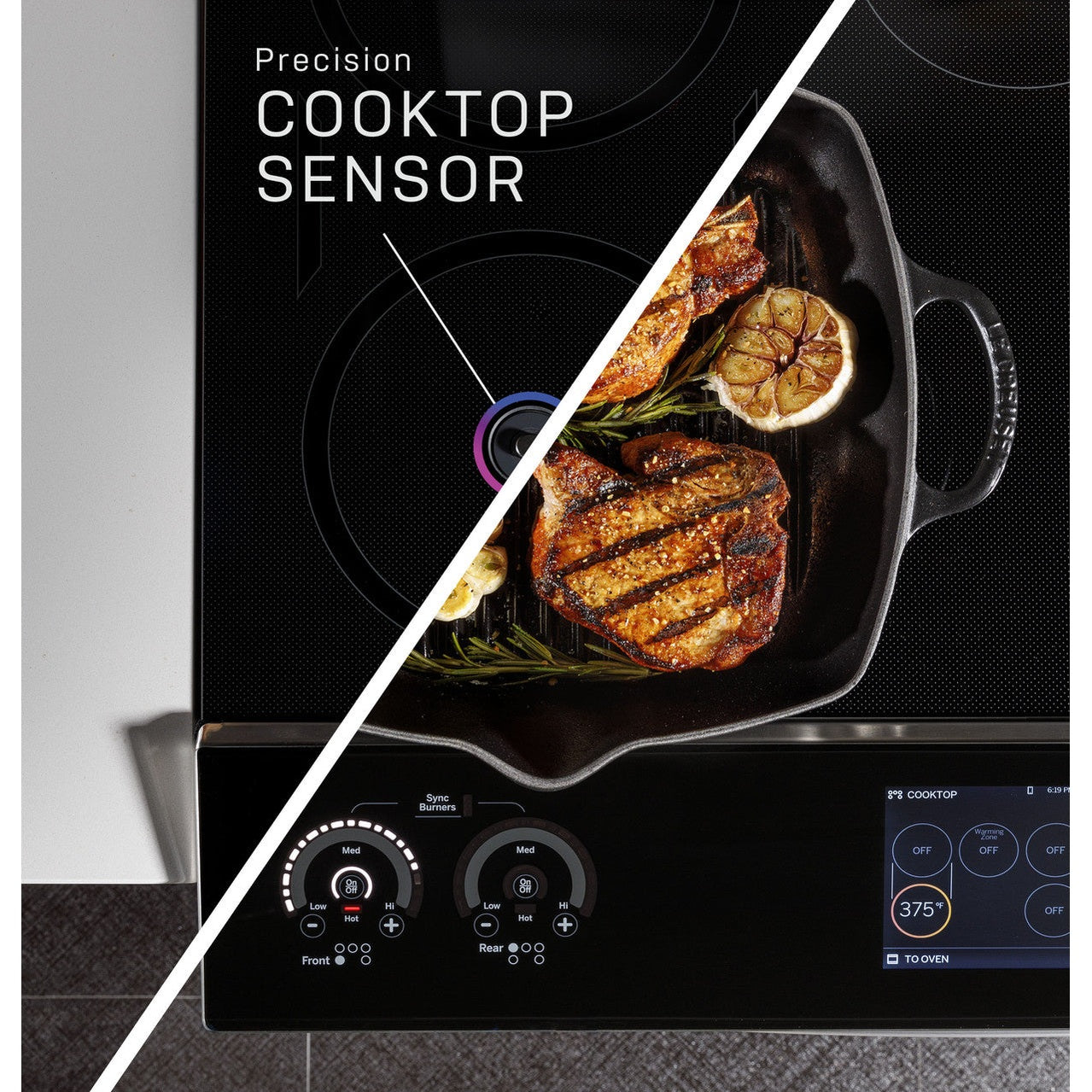 GE Profile PHS93XYPFS 30" 5.3 Cu. Ft. Smart Slide-In Induction & Convection Range with In-Oven Camera