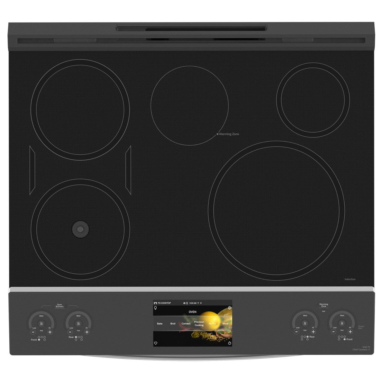 GE Profile PHS93XYPFS 30" 5.3 Cu. Ft. Smart Slide-In Induction & Convection Range with In-Oven Camera