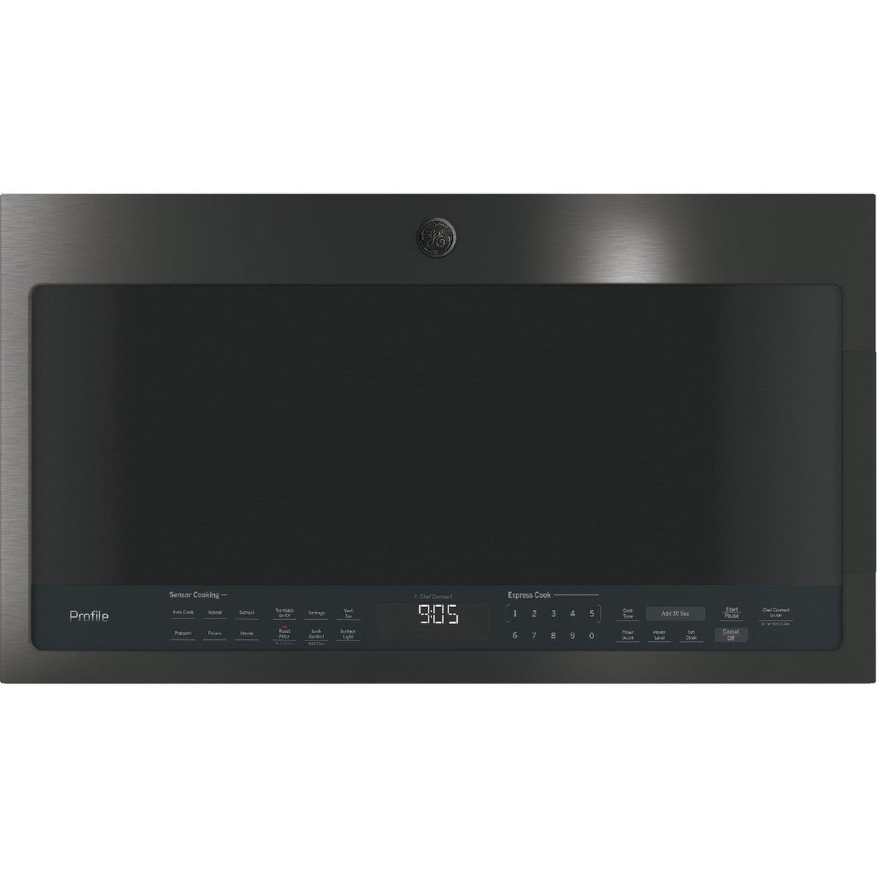 GE Profile PVM9005BLTS 2.1 Cu. Ft. Over-the-Range Sensor Microwave Oven – Black Stainless Steel