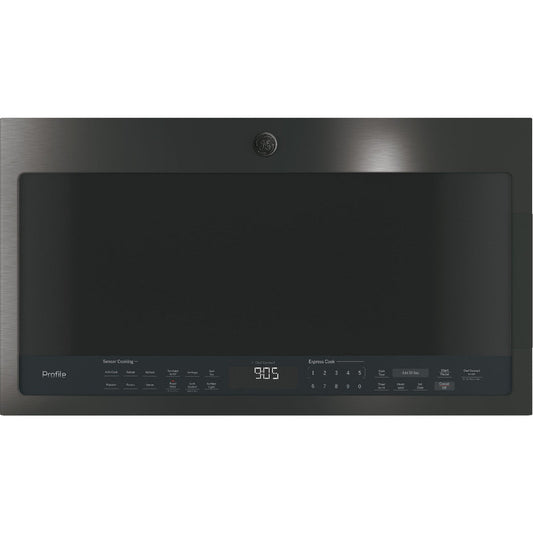GE Profile PVM9005BLTS 2.1 Cu. Ft. Over-the-Range Sensor Microwave Oven – Black Stainless Steel