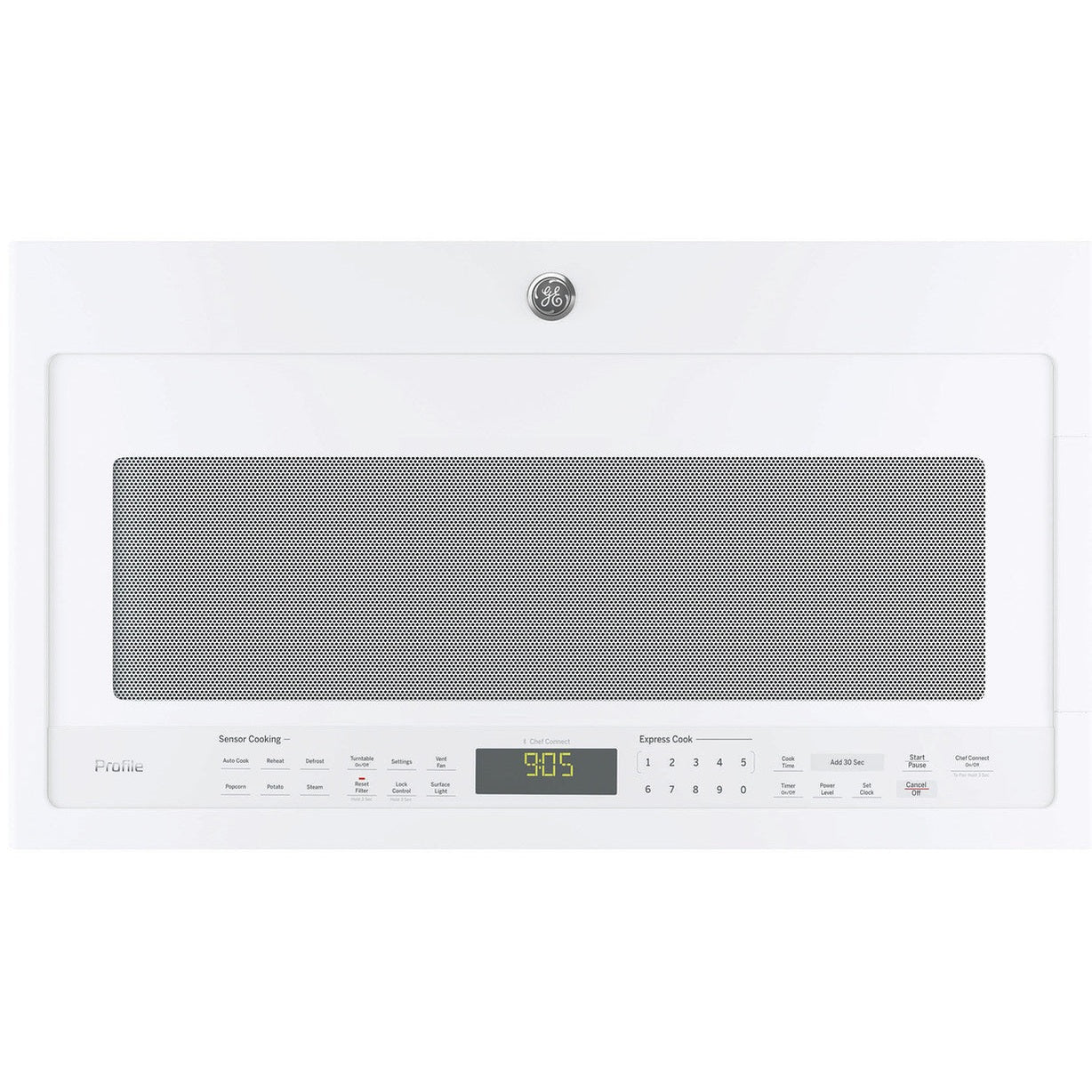 GE Profile PVM9005DJWW 2.1 Cu. Ft. Over-the-Range Sensor Microwave Oven – White