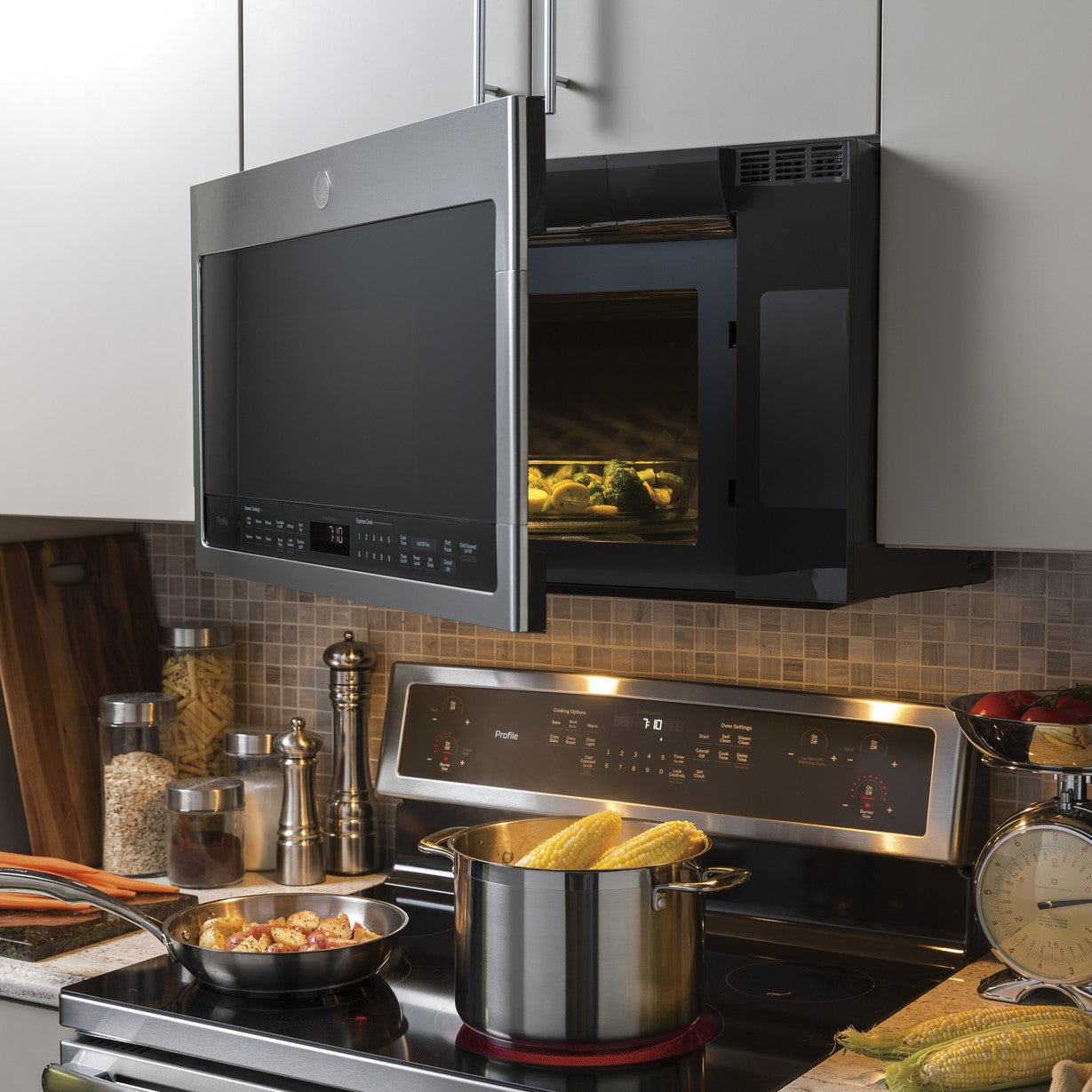 GE Profile PVM9005RYSS 2.1 Cu. Ft. Over-the-Range Sensor Microwave Oven