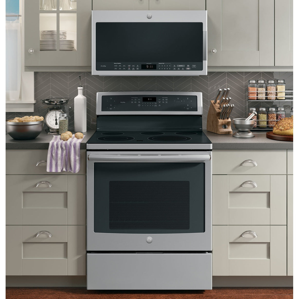 GE Profile PVM9005RYSS 2.1 Cu. Ft. Over-the-Range Sensor Microwave Oven