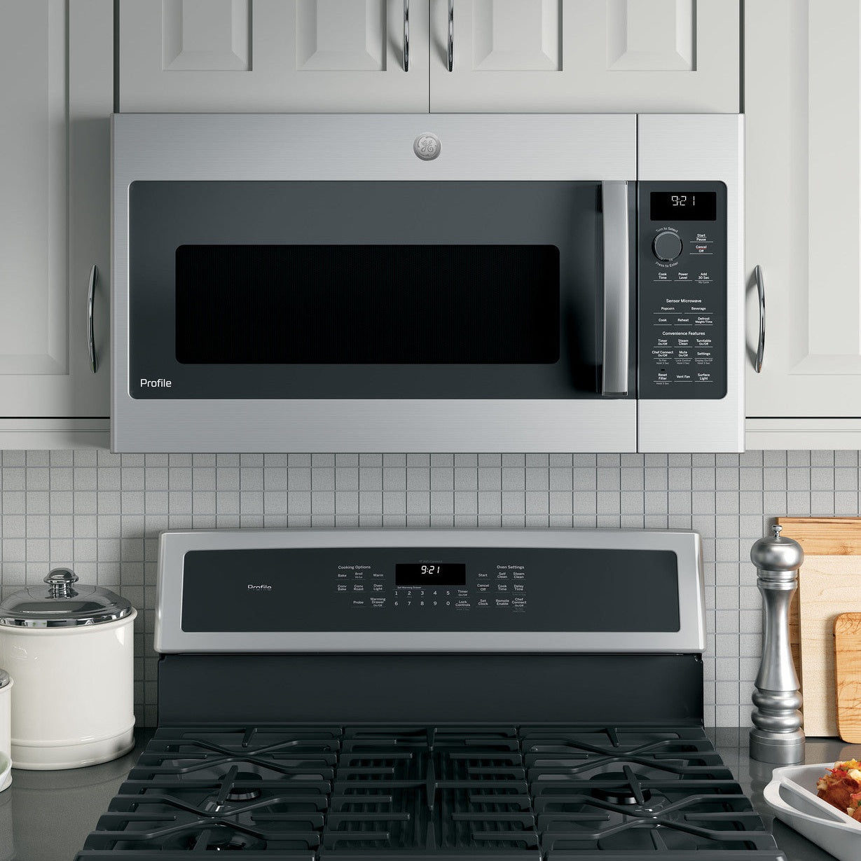 GE Profile PVM9215SKSS 2.1 Cu. Ft. Over-the-Range Microwave
