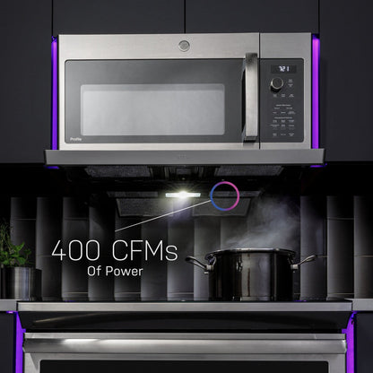 GE Profile PVM9225SRSS 2.2 Cu. Ft. Over-the-Range Sensor Microwave Oven