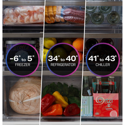 GE Profile PAD28BYTFS 36" 28.4 Cu. Ft. Quad-Door French Door Refrigerator with Door-in-Door