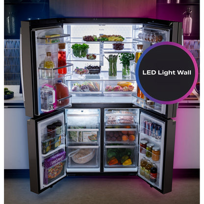 GE Profile PAD28BYTFS 36" 28.4 Cu. Ft. Quad-Door French Door Refrigerator with Door-in-Door