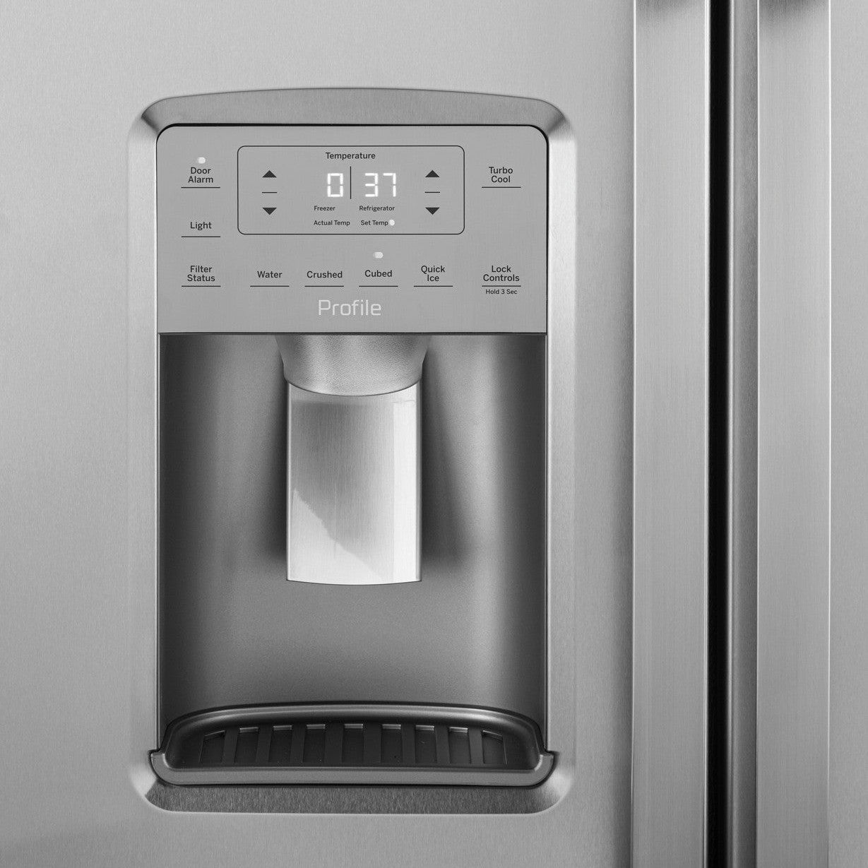 GE Profile PSE25KYHFS 36" 25.3 Cu. Ft. Side-by-Side Refrigerator
