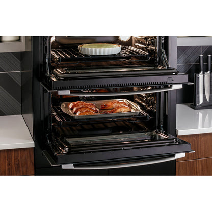 GE Profile PTS9200SNSS 30" Smart Built-In Twin Flex Convection Wall Oven