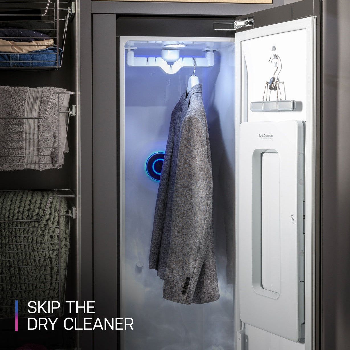 GE Profile Steam Closet with Fabric Refresh