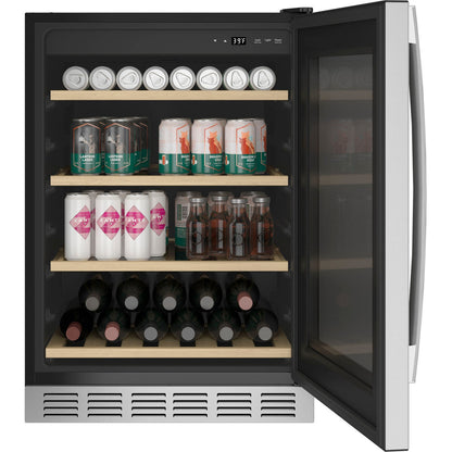 GE Profile PVS06BSPSS 24" 5.1 Cu. Ft. 155-Can / 52-Bottle Beverage Center