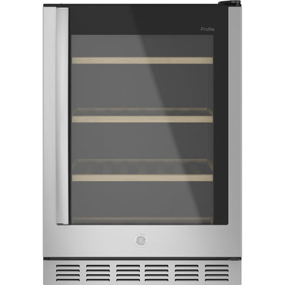 GE Profile PVS06BSPSS 24" 5.1 Cu. Ft. 155-Can / 52-Bottle Beverage Center