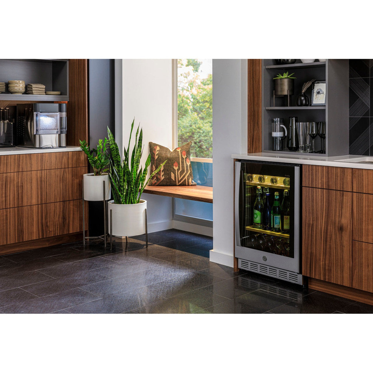 GE Profile PVS06BSPSS 24" 5.1 Cu. Ft. 155-Can / 52-Bottle Beverage Center