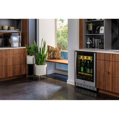 GE Profile PVS06BSPSS 24" 5.1 Cu. Ft. 155-Can / 52-Bottle Beverage Center