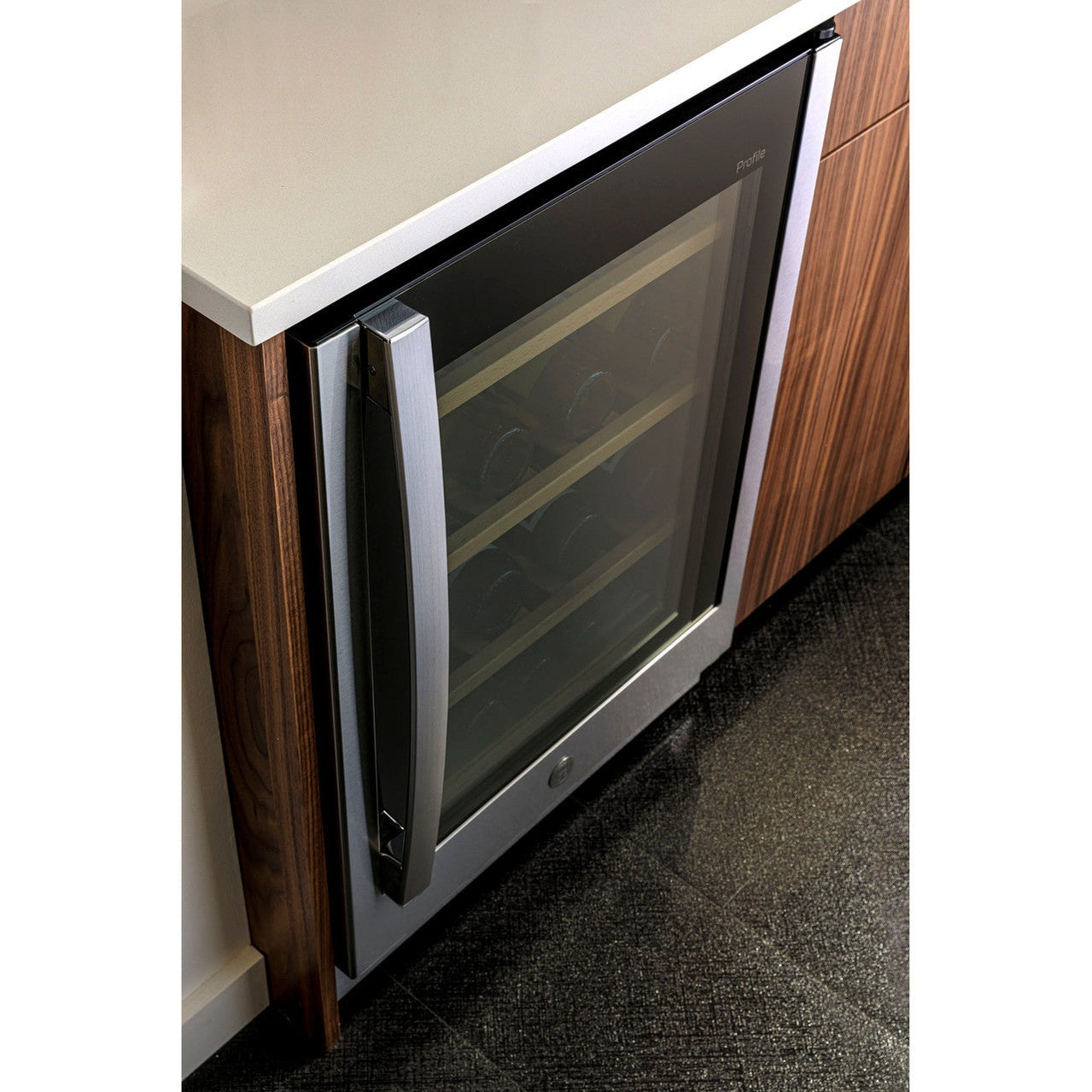 GE Profile PWS06DSPSS 24" 44-Bottle Dual Zone Wine Cooler