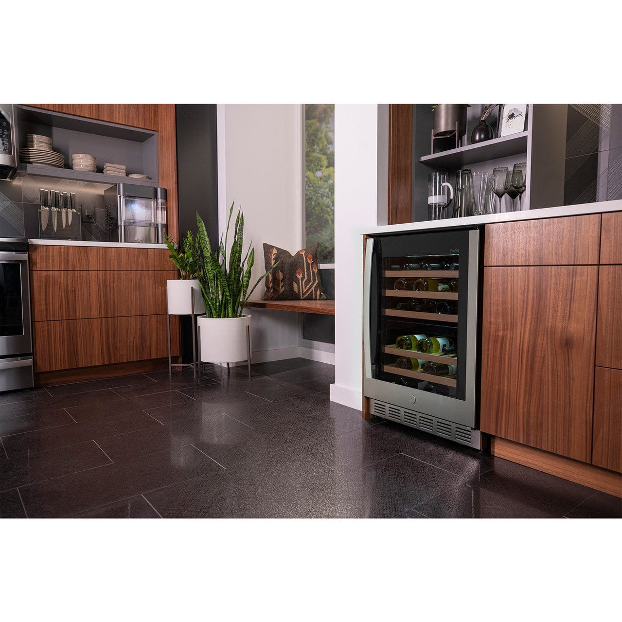 GE Profile PWS06DSPSS 24" 44-Bottle Dual Zone Wine Cooler