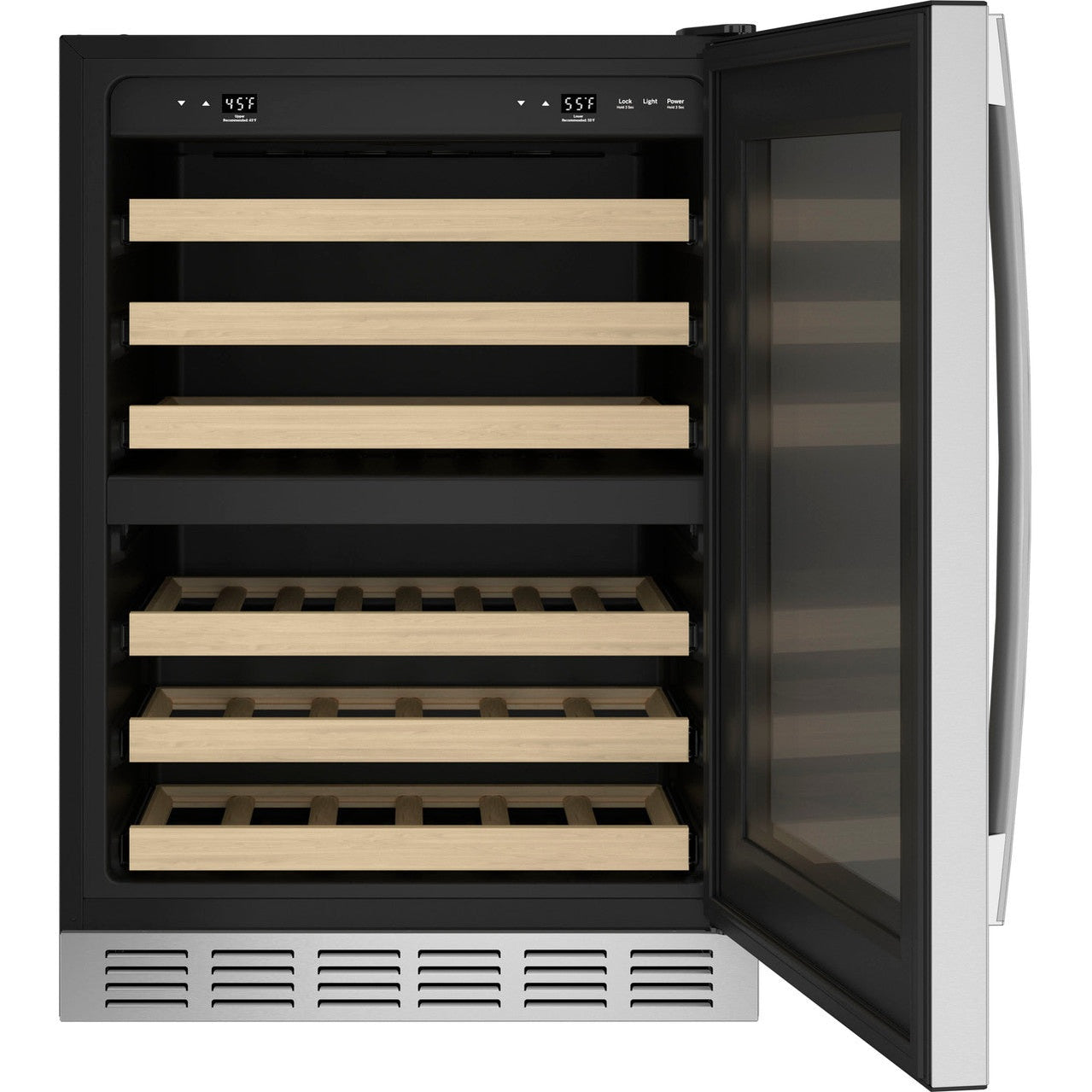 GE Profile PWS06DSPSS 24" 44-Bottle Dual Zone Wine Cooler