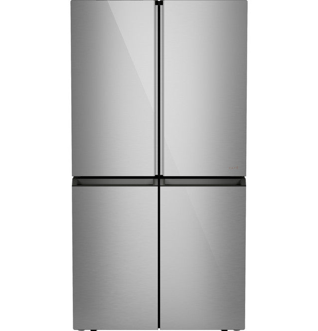 Café CHE23DM5WS5 Platinum Glass Counter-Depth Quad Door Refrigerator