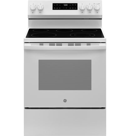 GE GRF500PVWW 30" Free-Standing Electric Range with Crisp Mode - White