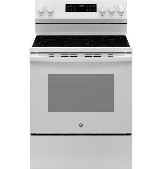 GE GRF500PVWW 30" Free-Standing Electric Range with Crisp Mode - White