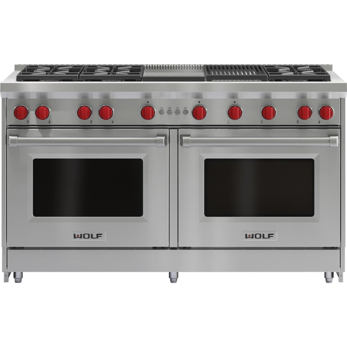 Wolf GR606CG 60" Gas Range - 6 Burners, Infrared Charbroiler and Infrared Griddle