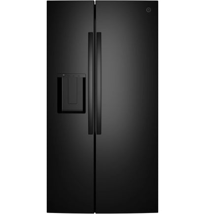 GE GZE24NGYBB 36" ENERGY STAR® Counter-Depth Side-by-Side Refrigerator – 23.6 Cu. Ft. – Black
