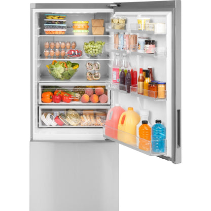 Haier HRB15N3BGS 28" Bottom-Freezer Refrigerator 15 Cu. Ft. – Stainless Steel