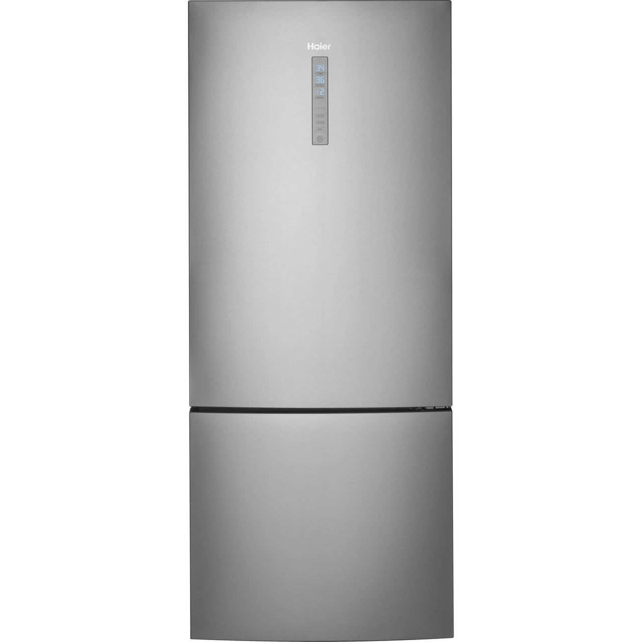 Haier HRB15N3BGS 28" Bottom-Freezer Refrigerator 15 Cu. Ft. – Stainless Steel