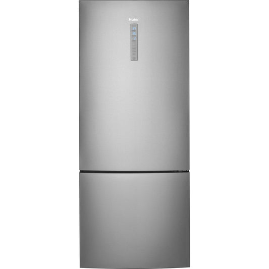 Haier HRB15N3BGS 28" Bottom-Freezer Refrigerator 15 Cu. Ft. – Stainless Steel