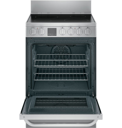 Haier QAS740RMSS 24" ENERGY STAR Electric Range with Convection – Stainless Steel
