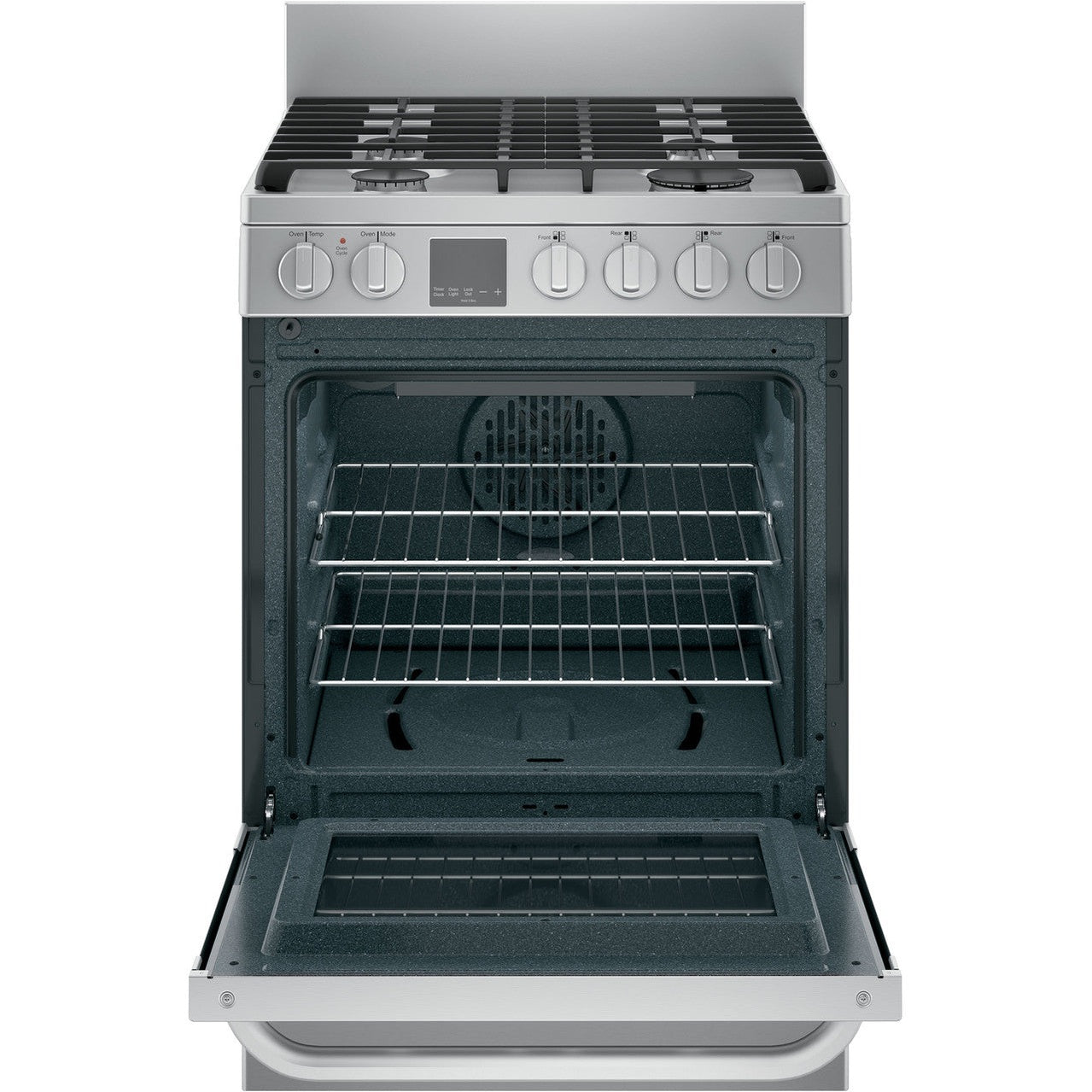 Haier QGAS740RMSS 24" Gas Range with Convection and Steam Clean – Stainless Steel