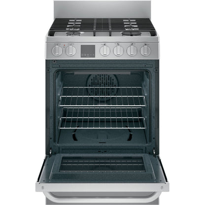 Haier QGAS740RMSS 24" Gas Range with Convection and Steam Clean – Stainless Steel