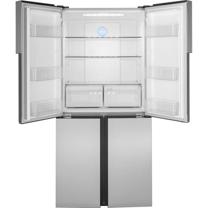 Haier QHE16HYPFS 33" Counter-Depth Quad Door Refrigerator 16.8 Cu. Ft. – Fingerprint Resistant Stainless Steel