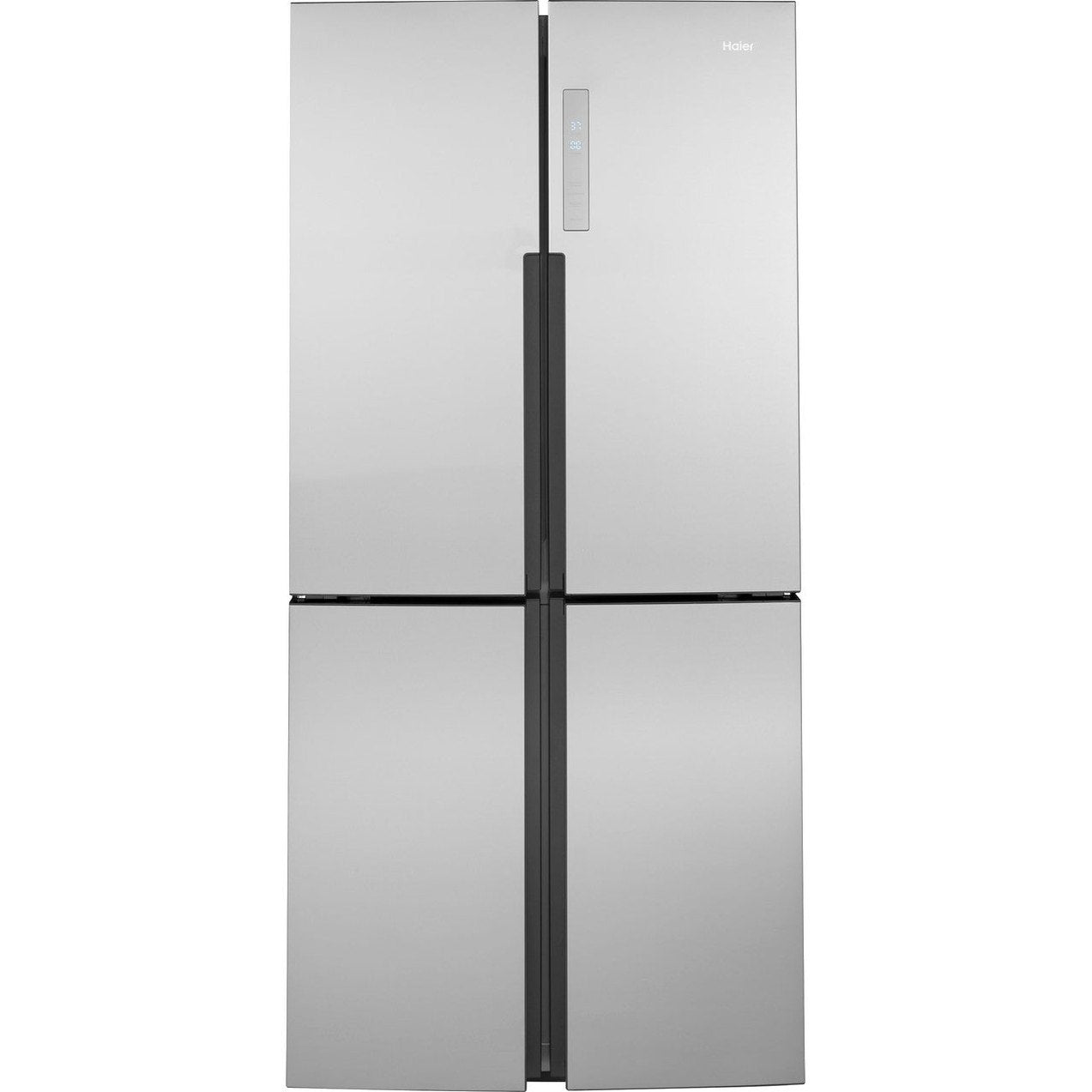 Haier QHE16HYPFS 33" Counter-Depth Quad Door Refrigerator 16.8 Cu. Ft. – Fingerprint Resistant Stainless Steel