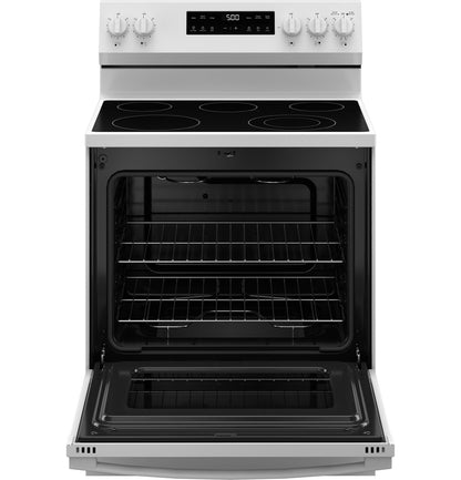 GE GRF500PVWW 30" Free-Standing Electric Range with Crisp Mode - White