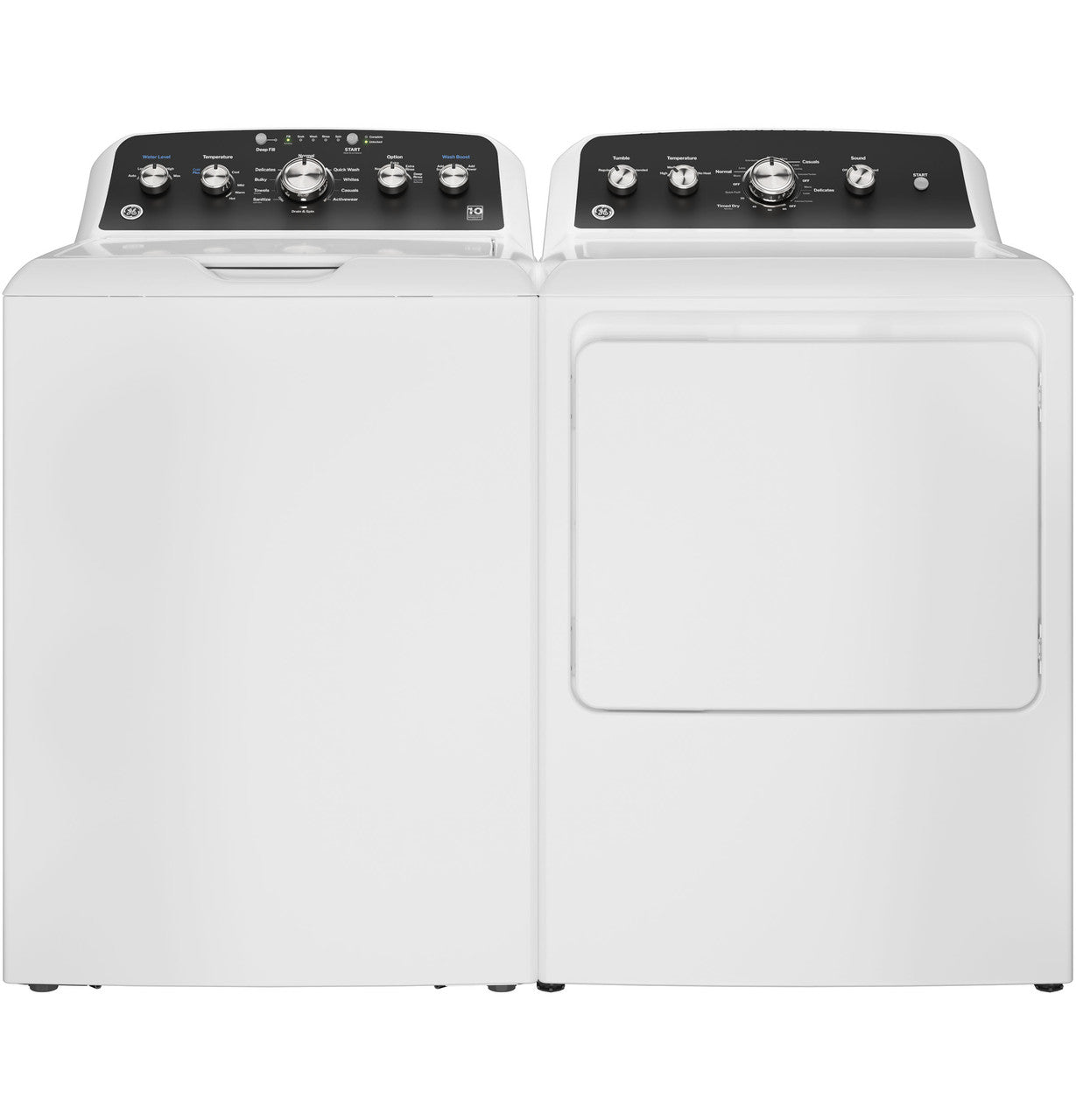 GE GTD48GASWWB 27" Gas Dryer 7.2 Cu. Ft. with Auto Dry, Extended Tumble & 120 Ft. Venting – White