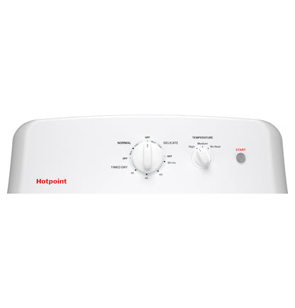 Hotpoint HTX26EASWWW 6.2 cu. ft. Shallow Depth Electric Dryer