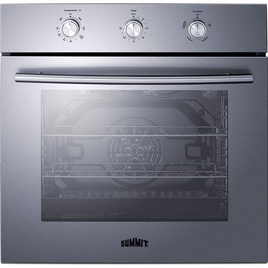 Summit SGW243SS 24" Gas Single Wall Oven with Convection – Stainless Steel