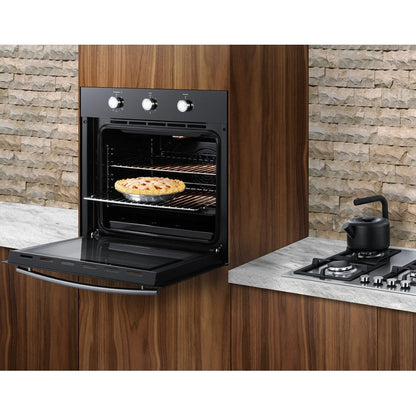 Summit SGW241BK 24" Gas Single Wall Oven with Convection – Black