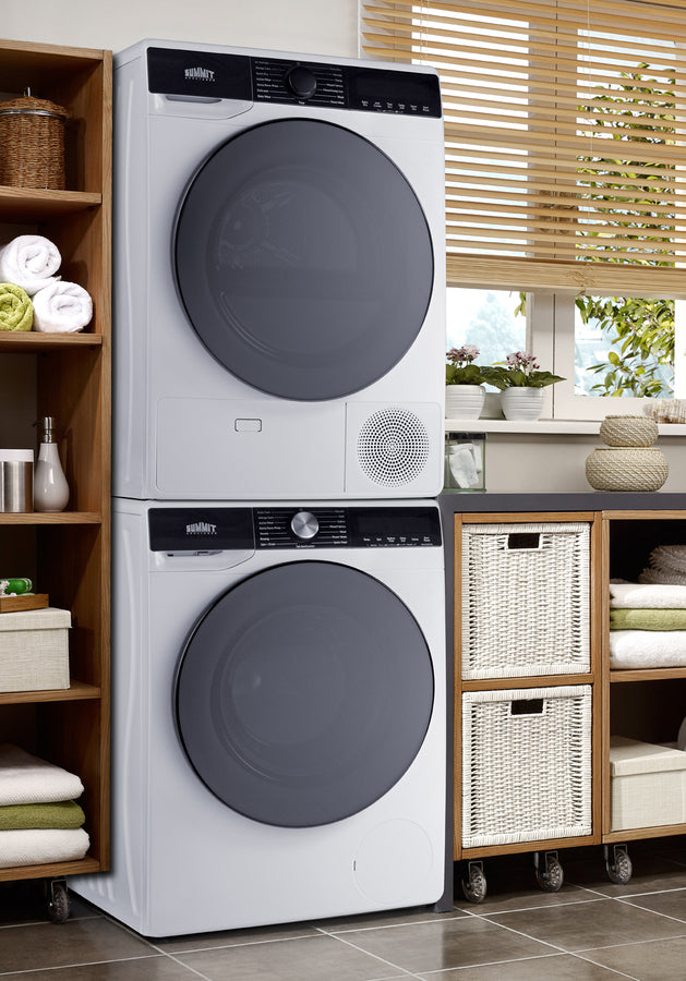 Summit SLS3434W 24" ENERGY STAR® Washer and Heat Pump Dryer Set
