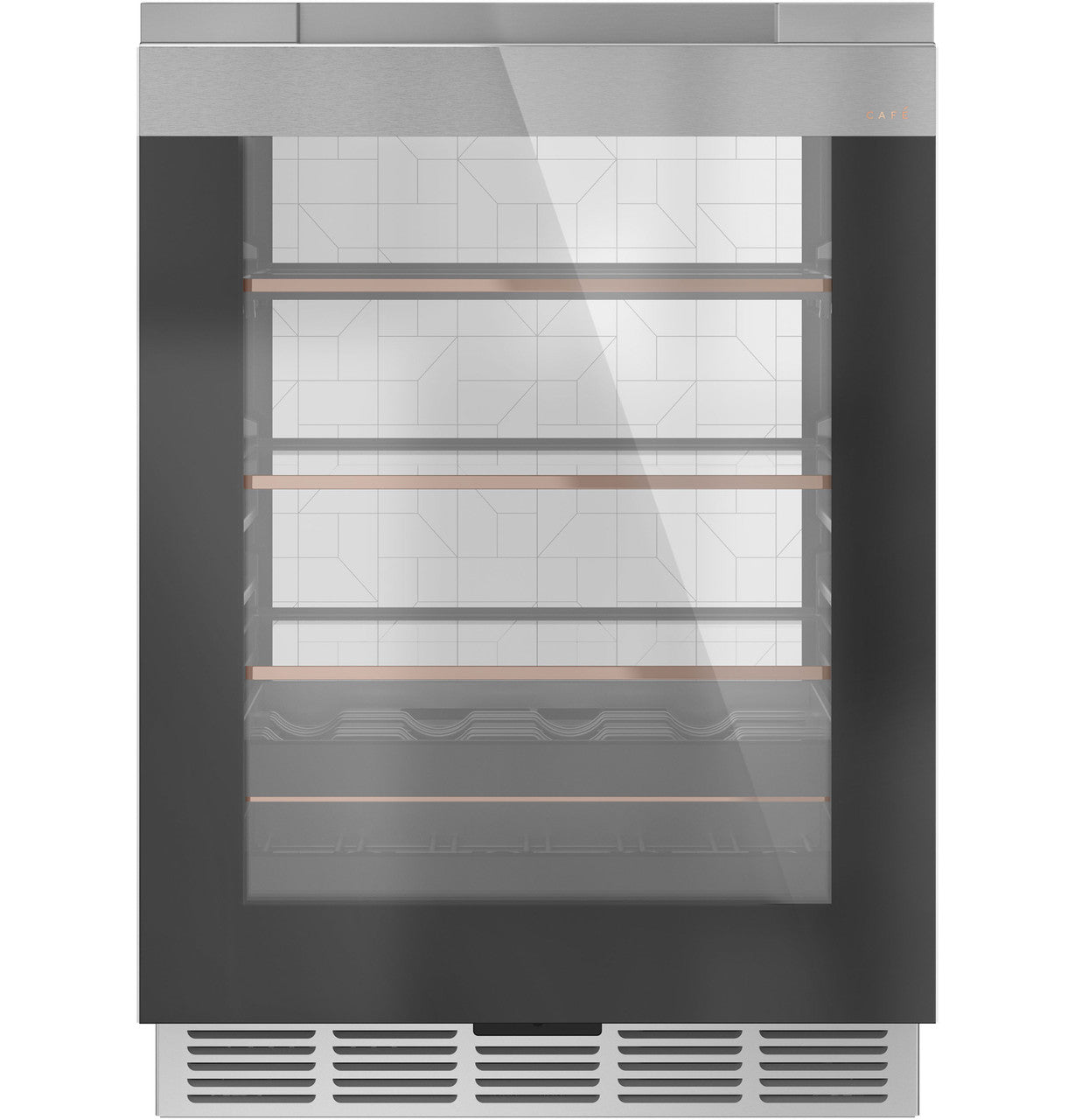 Café CCR06BM2PS5 24″ Built-In Smart Beverage Center in Platinum Glass