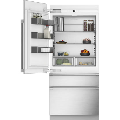 Monogram ZIC363NBVLH 36" Panel-Ready Integrated Bottom Freezer Refrigerator - Left Hinge