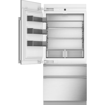 Monogram ZIC363NBVLH 36" Panel-Ready Integrated Bottom Freezer Refrigerator - Left Hinge